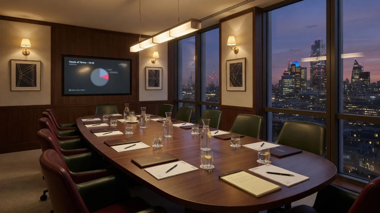 Firm boardroom overlooking the City